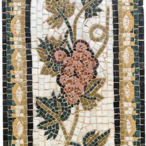 GRAPES DOMED MOSAIC TILE