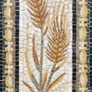 WHEAT DOMED MOSAIC TILE
