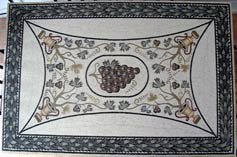 GRAPES & GRAPEVINE MARBLE MOSAIC